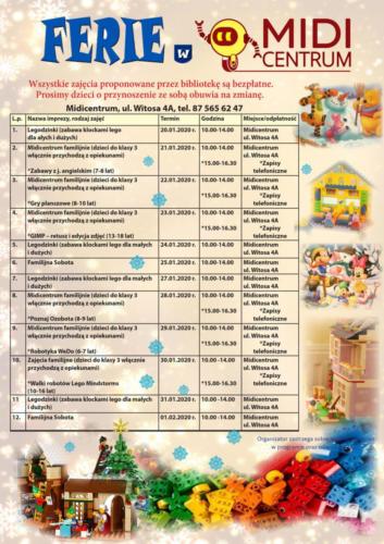 ferie biblioteka 1 2020